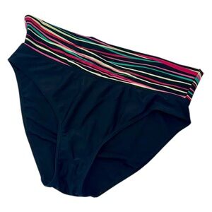 Freya Striped Women's Bikini Bottom - Size: Large